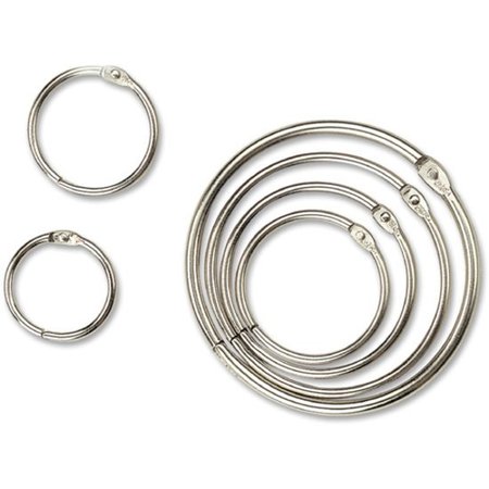 Oic Book Rings, 2" Diameter, 50/BX, Silver PK OIC99704